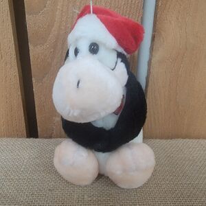 Opus Penguin Plush 7" Stuffed Plush WIth Santa Hat Christmas Doonesbury c.1986